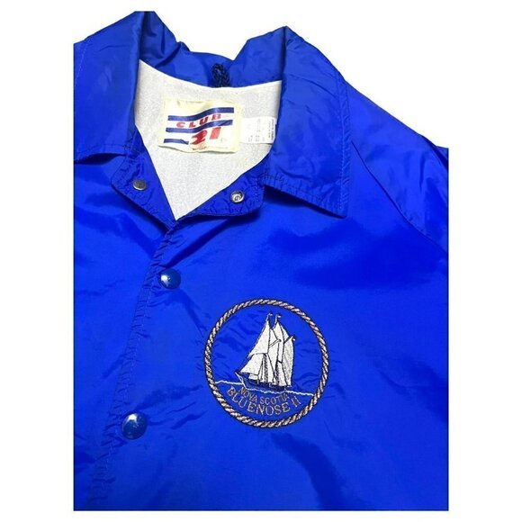 BLUENOSE NOVA SCOTIA Tall Ships Vintage 90s Retro Windbreaker Bomber Jacket XL - Picture 2 of 4